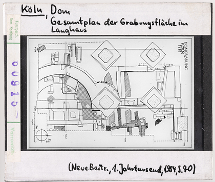 Vorschaubild Köln: Dom, Gesamtplan der Grabungsfläche im Langhaus 